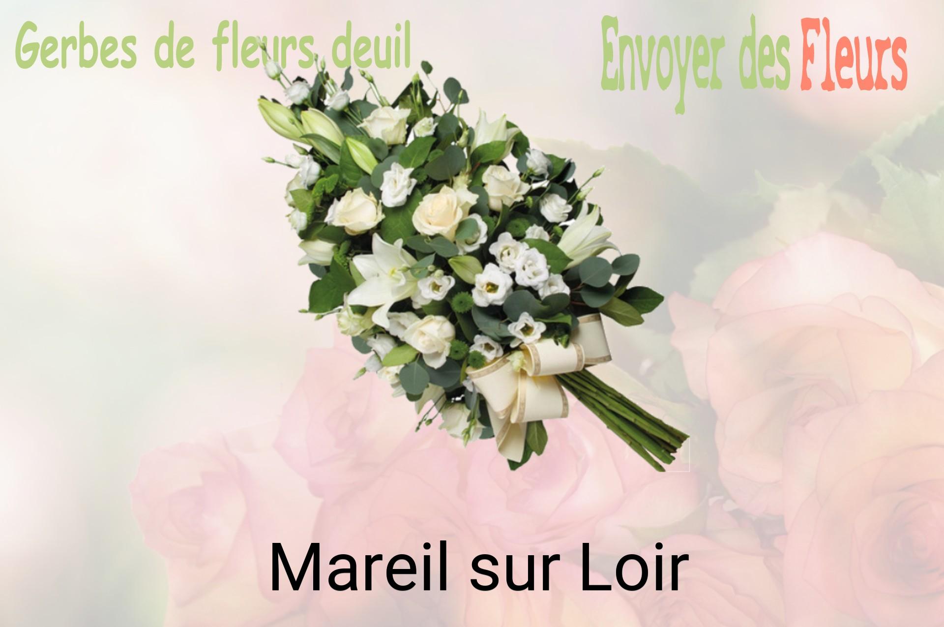 Gerbe de fleurs de deuil livrée à Mareil-sur-Loir